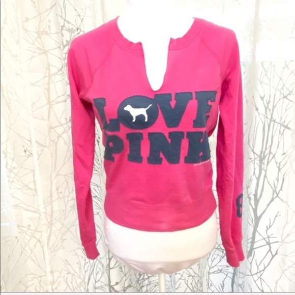 PINK Victoria's Secret Sweaters - Pink Victoria’s Secret pink blue pullover sweater